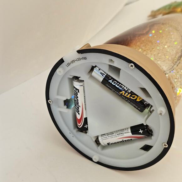 Angel Illuminated Glitter Globe fruit basket - Picture 5 of 6